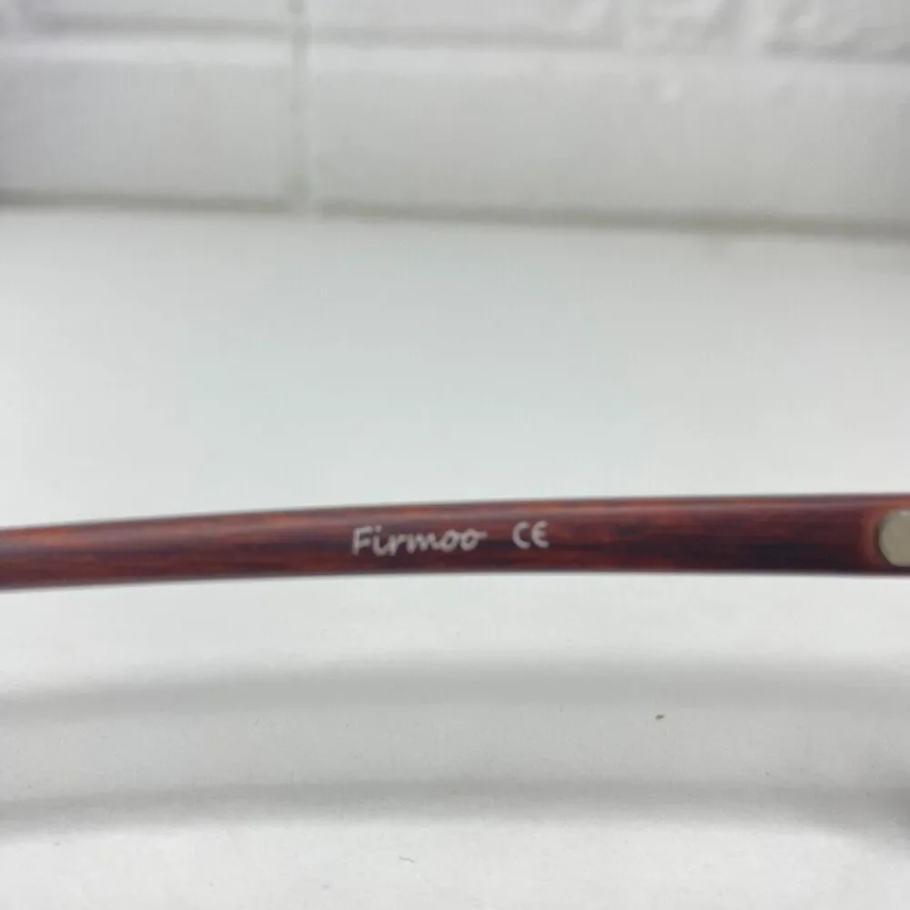 Firmoo R181106 C18 Black Horn Oversize Round Eyeglasses Frames 50-20 141‎ 2746